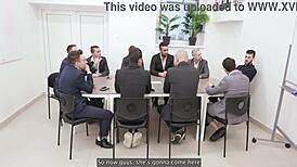 Eveline Dellai in rough double penetration creampie