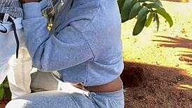 Ebony queen intensely sucks big black cock hard