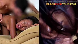 Cute black amateur teen adores cock sucking muff diving pov hardcore reality