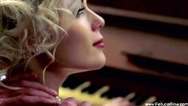 seductive brunette delivers a deep, sensual oral thrill