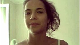 russian teen strips on skype showing small tits