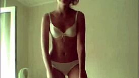 russian teen strips on skype showing small tits