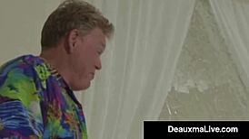 Busty Mommy Deauxma & Lesbian Minka Get Banged By Hard Hubby With Big Cock Cumshot Monster Cock!