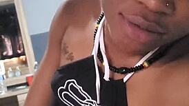 trying to get cum in mouth at home