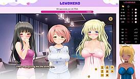 vtuber lewdneko plays love cubed part 6 with toys and wild orgasms