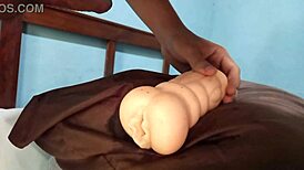 fucking rubber pussy with toys hard