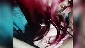 Horny stepsister with big ass sucked my big dick in the bedroom