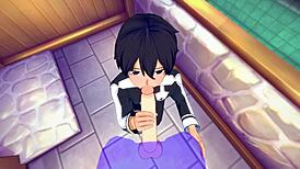Kirito Gets Hard Sex and Anal in Sword Art Online Yaoi 😈