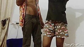 Intense first anal fuck at home with amateur assfucking