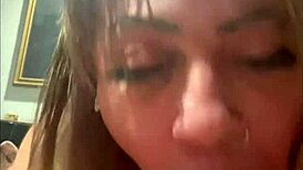 shemale slut swallows my cum