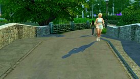 hot jogging blonde gets taken by willy wonka's oompa loompas