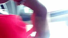 Getting a sloppy blowjob in the car from this ebony babe 😏