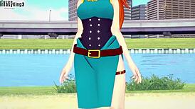 itsuka kendo fucks boku no hero in hentai street scene