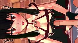 yor forger gives sneaky handjobs in wild 3d cartoon fun. hidden spying adds thrill to every stroke.