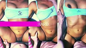 He couldn't resist staring at her curves in the apartment