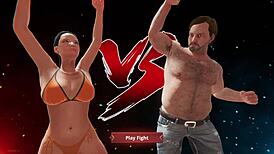 Ethan dominates Leo in naked wrestling with rough anal doggystyle