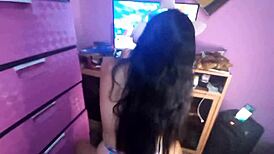 Encountering my hot gamer stepsister alone in her room