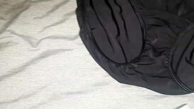 Watch me masturbate and cum in my best friend's favorite blue panties!