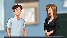 Summertime saga episode 1 featuring judith's big tits and friend