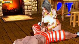 i cum on asian hairy assfucking doggystyle at the bar