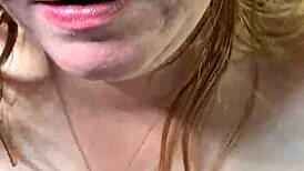 Glug glug bbw deepthroat blowjob on amateur cock