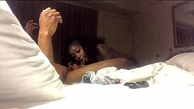 Ebony Webcam Model Receives Sloppy Massage