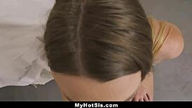 stepsis riding to ease stepbro's blue balls in hd pov