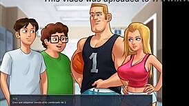 Summertime saga episode 1 featuring judith's big tits and friend