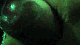 guy gives himself a quick handjob while listening to music