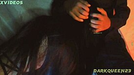 In Yangon, a horny Asian girl bends over for doggystyle fucking with a black cock, cumming hard in this homemade video