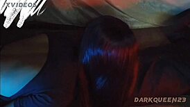 In Yangon, a horny Asian girl bends over for doggystyle fucking with a black cock, cumming hard in this homemade video