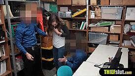 i got double dicked by horny cops as a cute thief chick