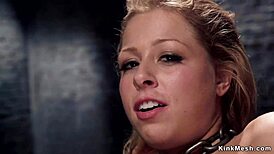 Blonde Sub Gets Anal Fucked Hard And Cummed With Intense Choking In BDSM Scene