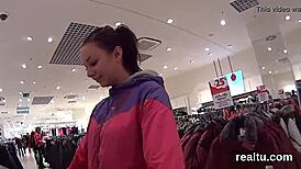 Wow, Czech nympho seduced at shopping centre! How did she get pounded in POV?