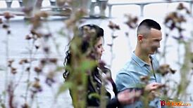 18videoz first date teen 18+ black angel tinder fuck with shaved pussy masturbation and fingering