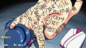 Hey, check this Exorcist Shrine Maiden Miharu in wild bondage action, it's crazy!