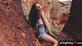 Gloria Sol And Ilvy Kokomo Feel So Sexy Undressing Outdoors