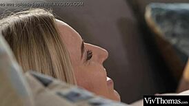 sexy blondes enjoy a hot wet girls night in eating each others shaved pussy