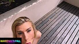 Gorgeous Blonde Latina Rides in Hotel Room