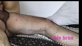 Riding hard on big cock in close-up assfucking with latina amateur!