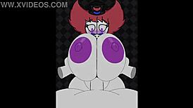 hey, trixie the clown bangs with a monster cock in this game