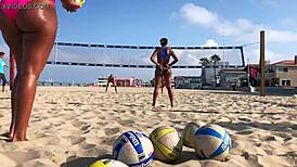 big booty african beach volleyball game