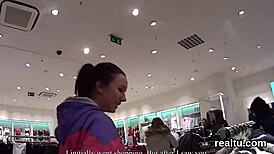 Wow, Czech nympho seduced at shopping centre! How did she get pounded in POV?