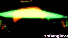 Roundass teen doggystyled bent over then cowgirl riding.