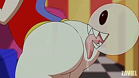 Pornmi Zaviel sucks monster cock in cartoon 😈