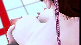 Chun-li takes on a massive black cock in wild 3D hentai action.