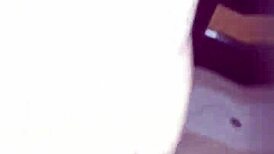 Gema's boyfriend fills her pussy with creampie in doggy style