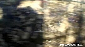 Hey, watch these amateur bitches banging outdoors in heels!