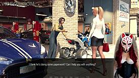 jessica oneil stars in hard news ep 19 with big tits and stockings 😘