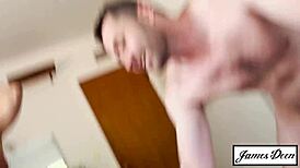 Abbie Maley And Zoey Luna Take Turns Riding James Deens Big White Cock In Cowgirl And Doggystyle